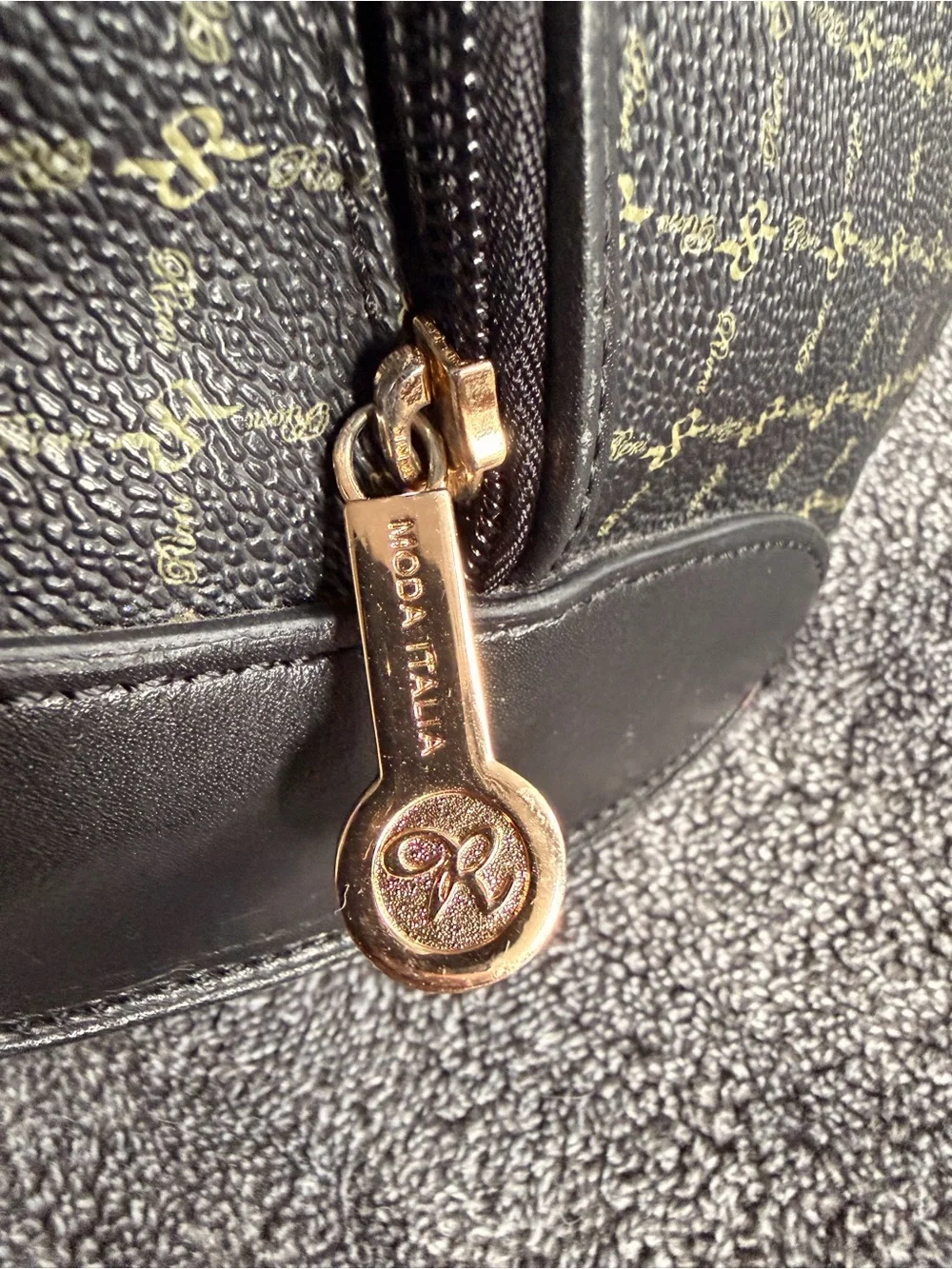 Rioni Moda Italia Monogram Hobo Bag